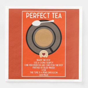 Tea Wall Art Poster Print Napkin