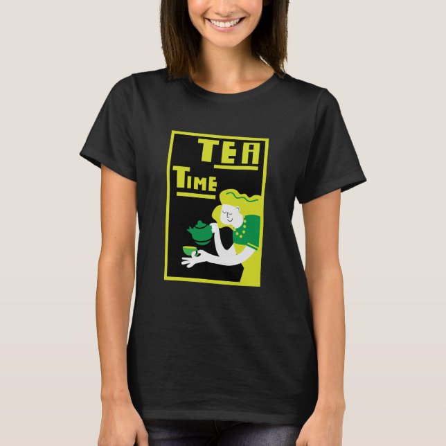 Tea Wall Art Poster Print T-Shirt (Front)