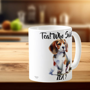 Tea! Who Said Tea? Cute Beagle Coffee Mug