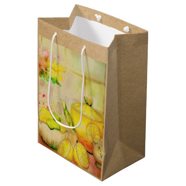 Tea with lemon  medium gift bag (Front Angled)