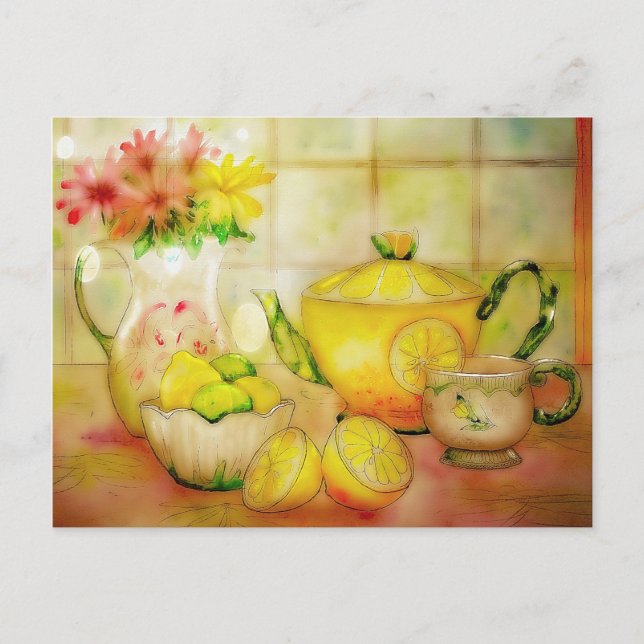 Tea with lemon postcard (Front)