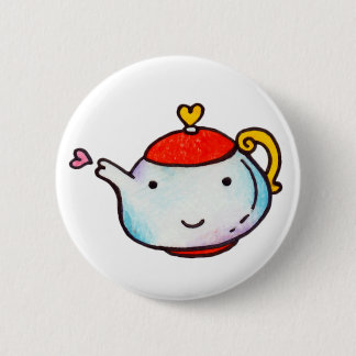 Tea With Love 6 Cm Round Badge