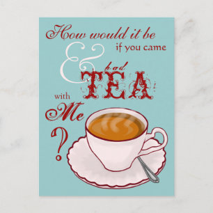 Tea with Me Postcard