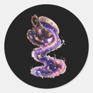 Tea with the Universe Classic Round Sticker