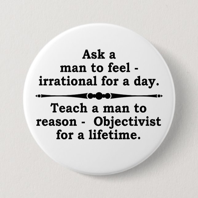 Teach a man... button (Front)
