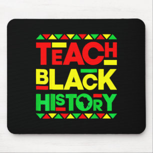 Teach Black History Melanin Afro African Pride Tea Mouse Mat