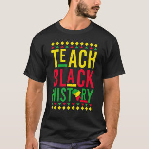 Teach Black History Month Afro African Pride Boys  T-Shirt