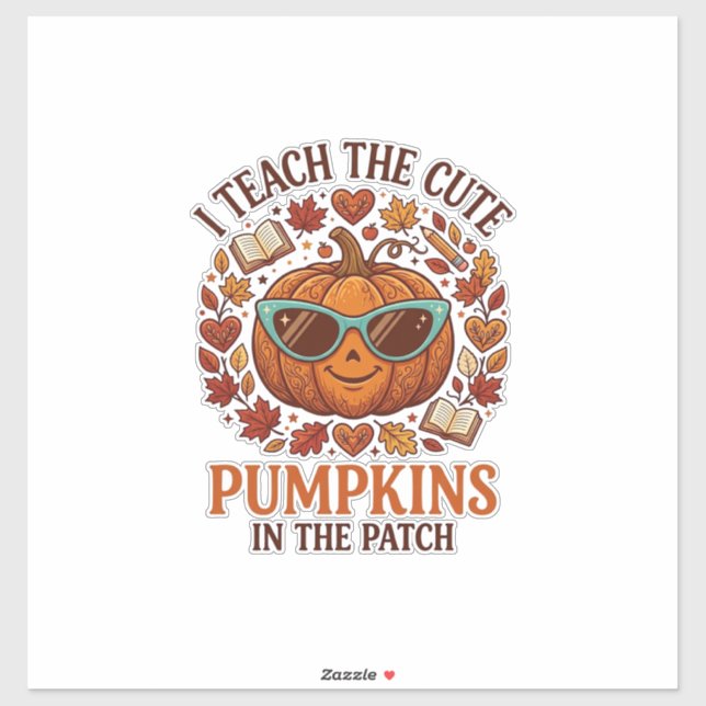 Teach Cute Pumpkins Patch Halloween Sunglasses_1 (Sheet)