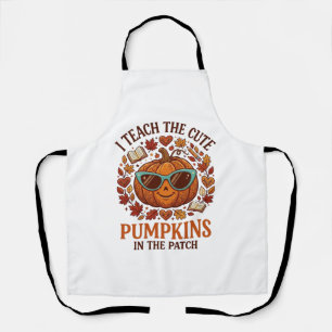 Teach Cute Pumpkins Patch Halloween Sunglasses_1 Apron