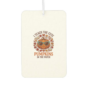 Teach Cute Pumpkins Patch Halloween Sunglasses_1 Car Air Freshener