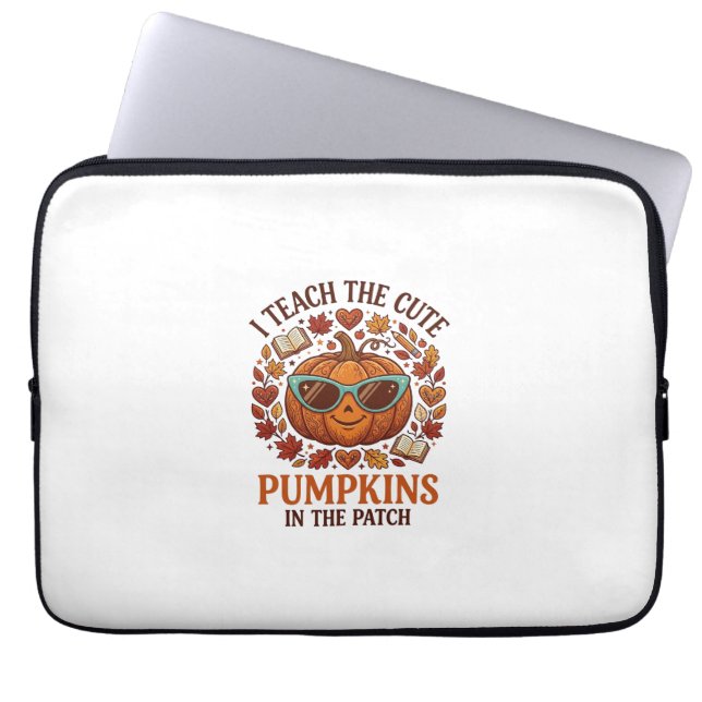 Teach Cute Pumpkins Patch Halloween Sunglasses_1 Laptop Sleeve (Front)