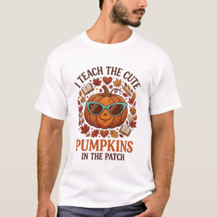 Teach Cute Pumpkins Patch Halloween Sunglasses_1 T-Shirt