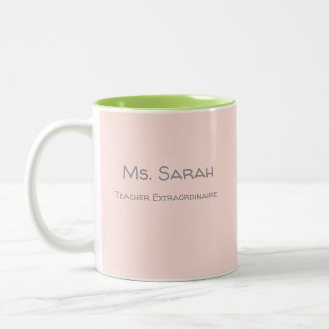 Teach Extraordinaire Two-Tone Coffee Mug (Left)