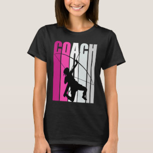 Teach Female Archery Teacher Master Coach Archer T T-Shirt