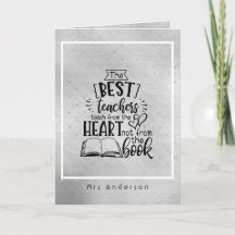 TEACH From HEART Not A BOOK TEACHERS Named Gift