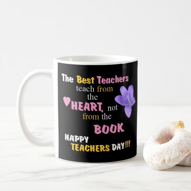Teach From The Heart Coffee Mug (With Donut)