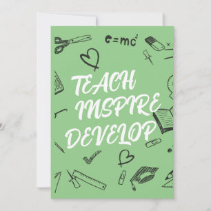 TEACH INSPIRE DEVELOP Teacher Card