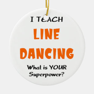 teach line dance ceramic tree decoration