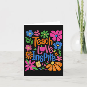 Teach Love Inspire Back To School Card