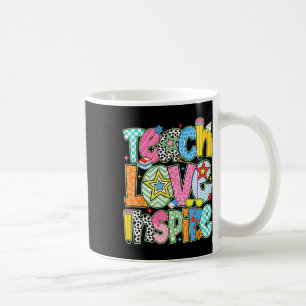 Teach Love Inspire Back To School Teacher Kids Boy Coffee Mug