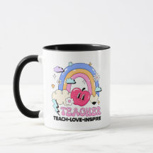 Teach Love Inspire Custom Mug Gift For Teachers