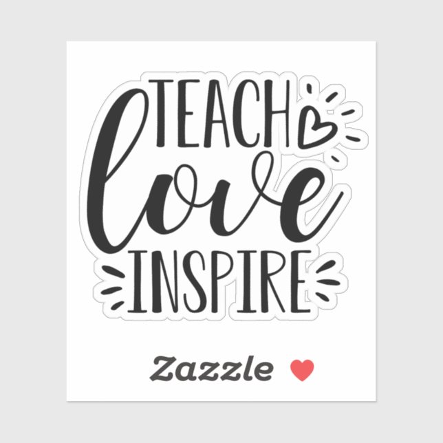 Teach Love Inspire | Cute Teacher Appreciation (Sheet)