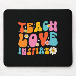 Teach Love Inspire First Day School Byck To School Mouse Mat