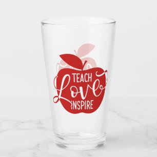 Teach Love Inspire Glass