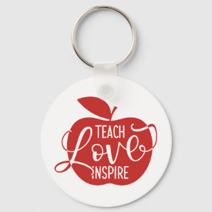 Teach Love Inspire Key Ring