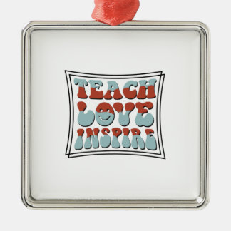 Teach Love Inspire Metal Tree Decoration