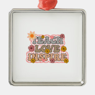 Teach Love Inspire Metal Tree Decoration