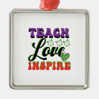 Teach Love Inspire Metal Tree Decoration