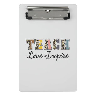 Teach, Love, Inspire Mini Clipboard