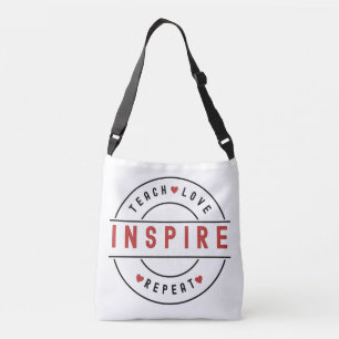 Teach Love Inspire Motivational Crossbody Bag
