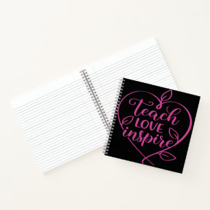 Teach Love Inspire Script Design Notebook
