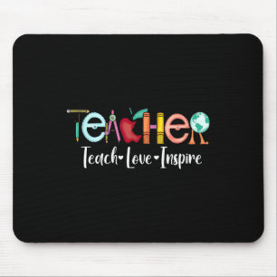 Teach Love Inspire Teacher Appreciation Byck To Sc Mouse Mat