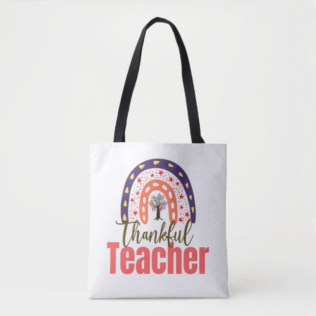 Teach, Love, Inspire | Teacher Appreciation Tote Bag (Front)