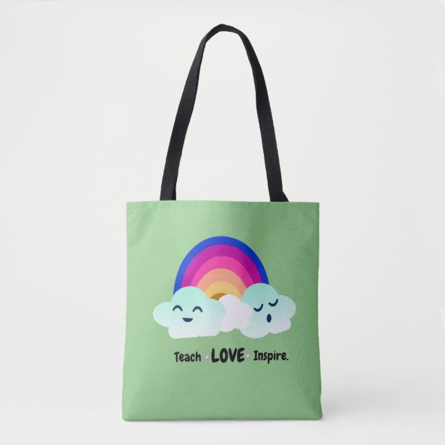 Teach Love Inspire Teacher Appreciation  Tote Bag (Front)