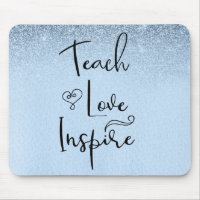 Teach Love Inspire Teacher Blue Ombre