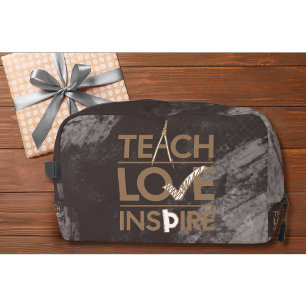 Teach Love Inspire Teacher Inspirational Dopp Kit