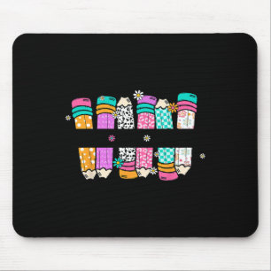 Teach Love Inspire Teacher Pencil Back To School F Mouse Mat