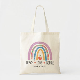 Teach Love Inspire Teacher Tote Bag