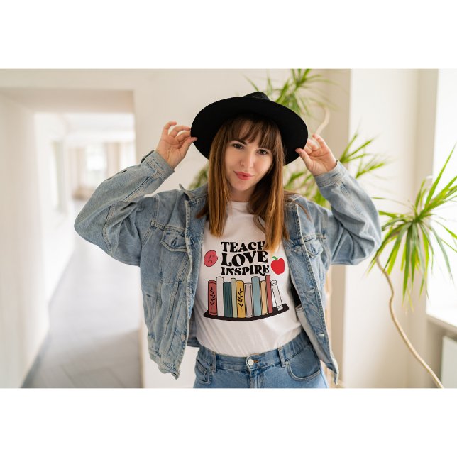 Teach Love Inspire Teachers Appreciation Teaching  T-Shirt (Creator Uploaded)