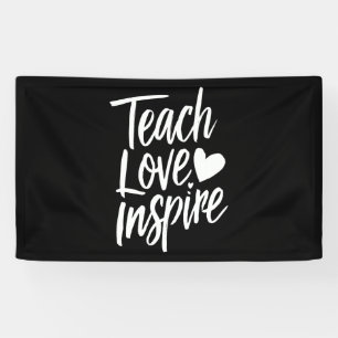 Teach Love Inspire Teacher's Day Gift Teacher Life Banner