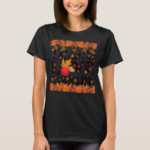 Teach Love Inspire Thankful Autumn Fall costumes t T-Shirt