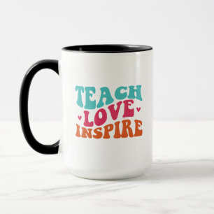 Teach Love Inspire Wordart Mug
