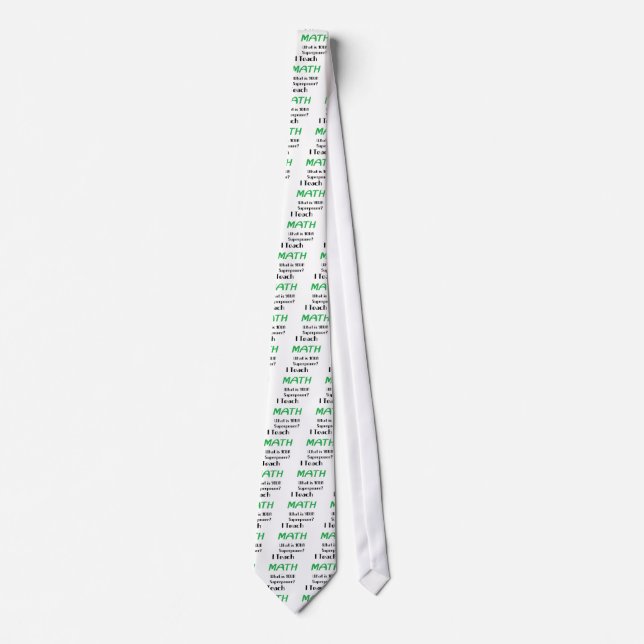 Teach math tie (Front)