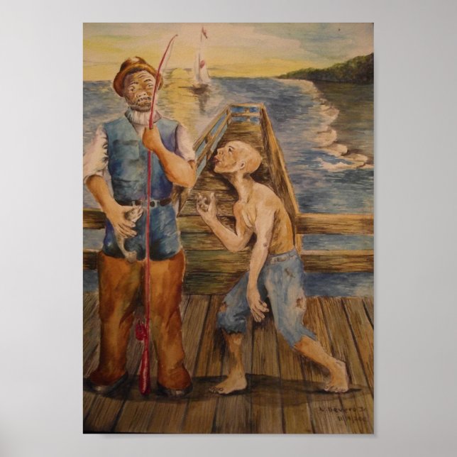 Teach Me How To Fish Poster (Front)