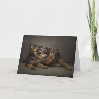 Teach me how to roar. holiday card