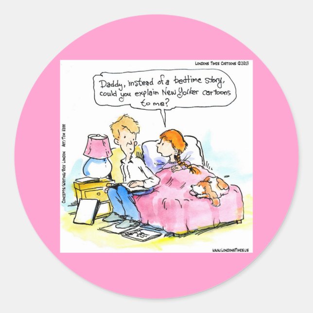 Teach Me To Read Satire Daddy Funny Classic Round Sticker (Front)